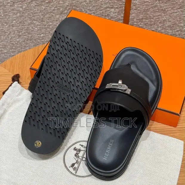 Hermes Slippers - White - 1