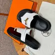 Hermes Slippers - White - 2