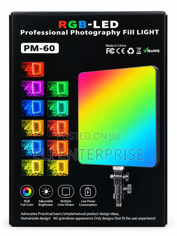 PM-60 RGB-LED Professional Photography Fill Light - 1