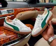 Puma Indoor Sneakers - Cream & Green - 1