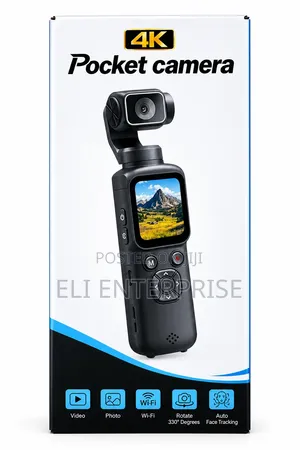 4K Pocket Camera with Gimbal Stabilizer (Model HJD-05)