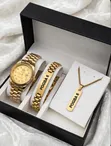 Customised Jewellery Set for Him - Watch, Bracelet & Necklace - 2