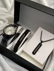 Customised Jewellery Set for Him - Watch, Bracelet & Necklace - 5