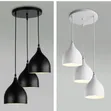 Geometric Cube Pendant Light - Black - 2