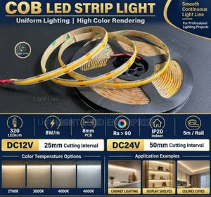 Continuous Strip Light COB (DC24V) - 10m