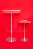 Ultra Modern Acrylic Glass Glossy Pole Pulpit and Table - 2