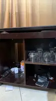 Mobile TV Stand with Wheels & Storage - 2