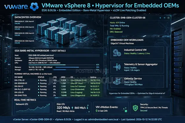 VMware vSphere 8 Hypervisor for Embedded OEMs - 1