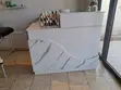 Reception Desk - White Marble Design - 1