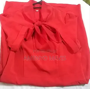 Armani Women's Classic Red Silk Dress - Size M