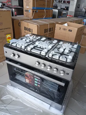 Sigma Pro-Cook SGC-F9060G-S 5-Burner Gas Range & Turbo Grill