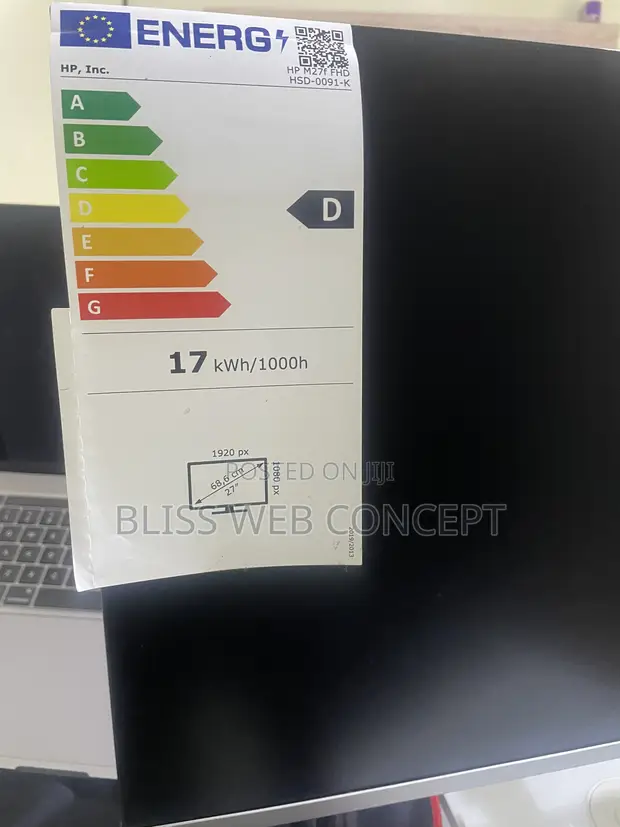 27-inch HP M27f Ultra Slim 1080p Full HD Monitor - 1