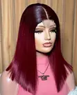 New Sleek Burgundy Wig with Kim K Closure - 2