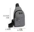 Unisex Fashion Canvas Shoulder Chest Bag - 4