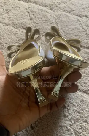 Gold Kitten Heels - Size 40