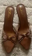 Ajfkkf Kitten Heels - Brown, Size 40 - 5