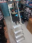 Aluminum 5-Step Foldable Ladder - 1