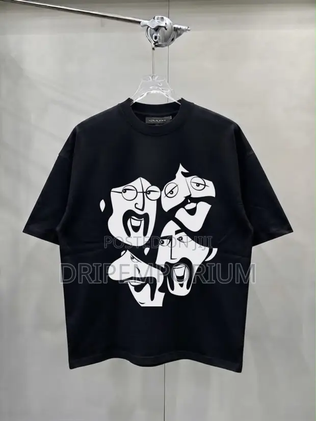 Direct Interruption Graphic Oversized Tee - 1
