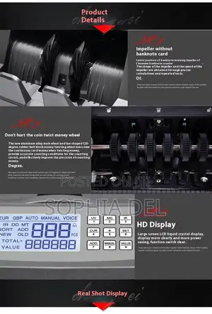 Heavy-Duty Currency Counting Machine with Digital Display
