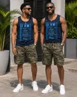 Men's American Size Sleeveless Cotton Tops - 2