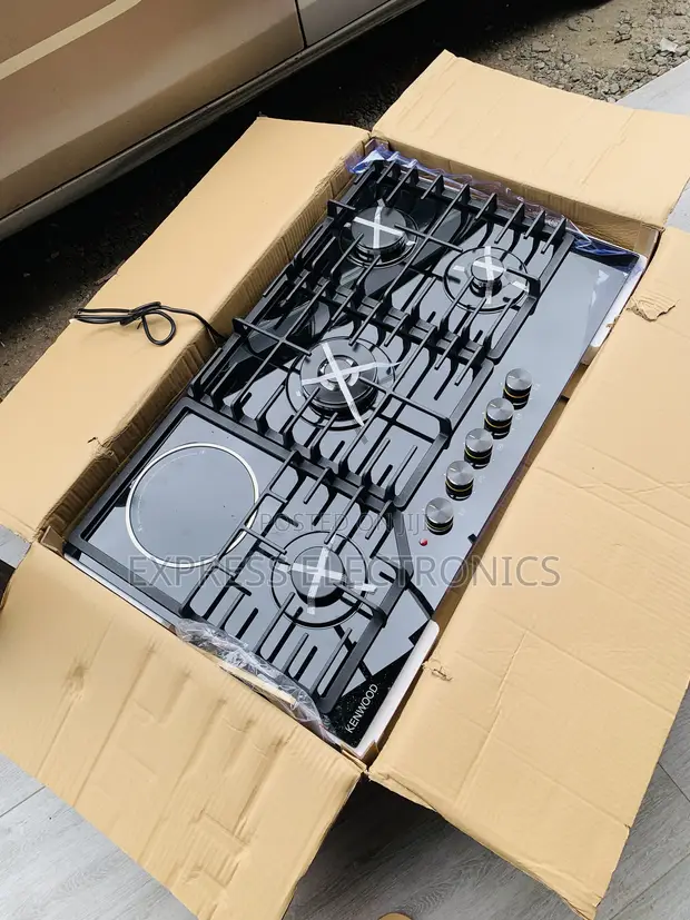 Kenwood 90cm Built-in Gas Electric Range Cooker - Black - 1