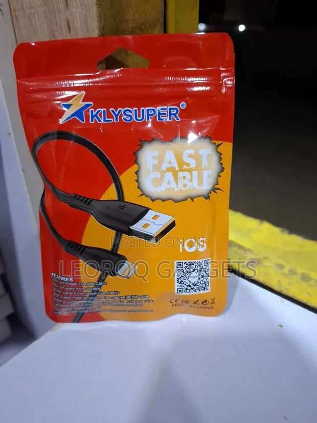 KLYSUPER Fast Charging Cable for iPhone (USB-A to Lightning) - 1