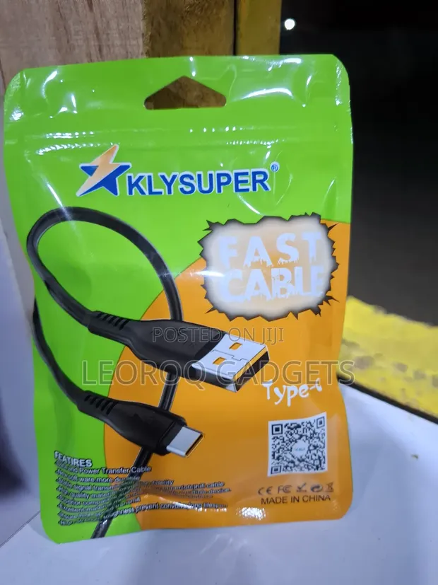 KLYSUPER Fast Charging & Data Cable (USB to Type-C) - 1