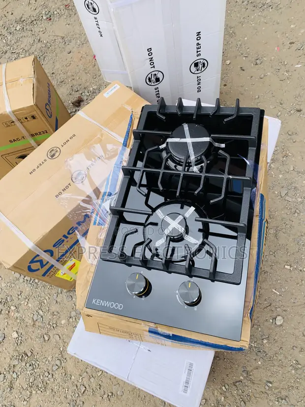Kenwood 2-Burner Black Built-In Hob - 1