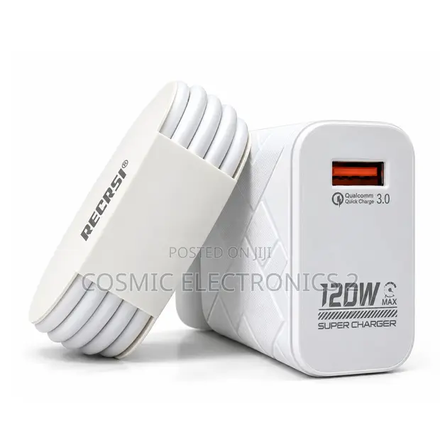 SW-14 120W Super Fast Charger - Single USB-A, 3-Pin - 1