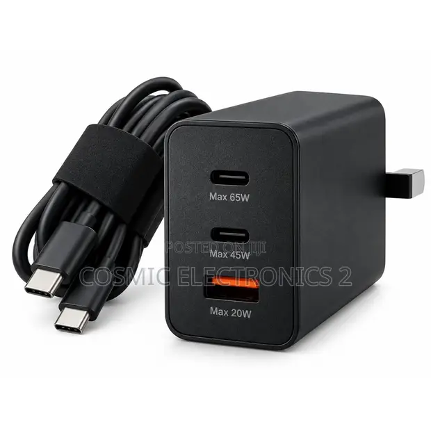 120W PD Fast Charging Adapter EP-P13 with USB-C to USB-C Cable (8A) - 1