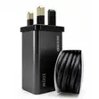 Recrsi NS-23 100W Fast Charger with Dual USB-A & USB-C Ports - 2
