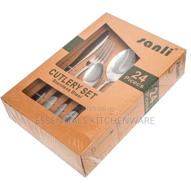 Sanli 24pcs Stainless Steel Cutlery Set - 1