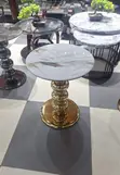 Portable Coffee Table - Marble Top - 1