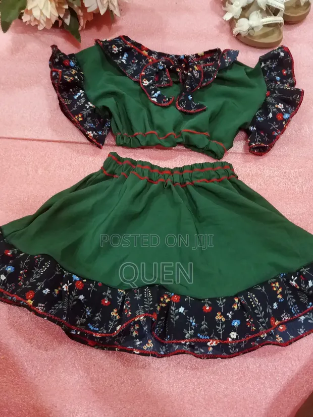 Beautiful Girls' Club Top and Skirt Set - 1