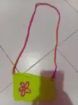 Baellerry Pink and Green Flower Handbag - 2