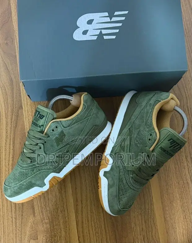 New Balance Numeric 480 Olive Green Suede - 1