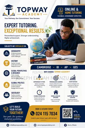 Private Tutor: History, Geography, Sociology, Global Perspectives
