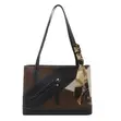 Classic Ladies Handbag - Brown Genuine Leather - 2