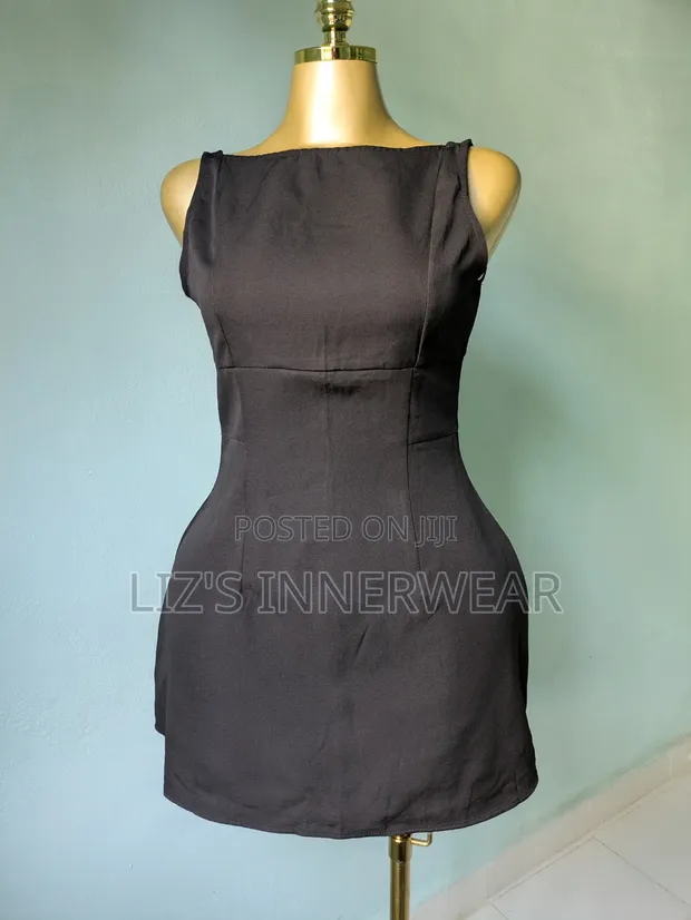 Aj Sleeveless Black Mini Dress - 1