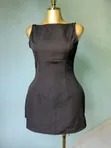 Aj Sleeveless Black Mini Dress - 1