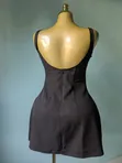 Aj Sleeveless Black Mini Dress - 2