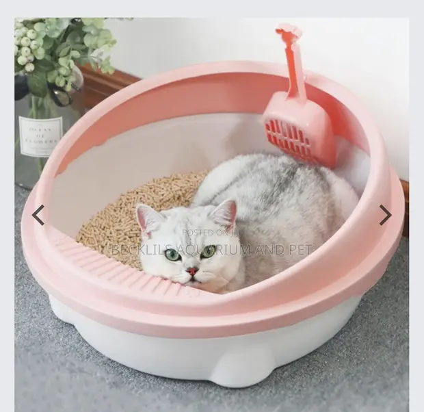 Sunsun Golden Round Cat Litter Box - 1