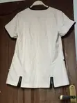 Used Polycotton Tunic Tops for Salons, Clinics, Chefs - White - 3