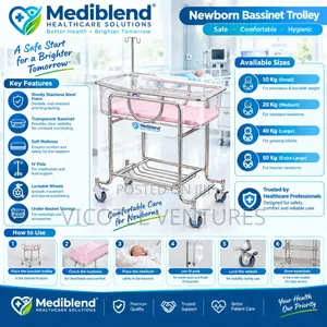Bassinet Trolley with Drip Stand