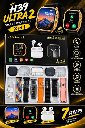 H39 Ultra 2 Smartwatch Set with Earbuds