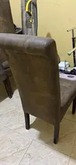 Used Brown Dining Chair - 4 Legs - 1