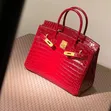 Hermes Birkin 30 Croc Embossed Tote Bag - 2