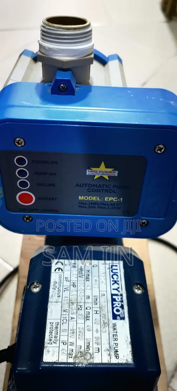 LUCKY PRO MKP60-1 Water Pump with Automatic Pressure Controller (0.5 HP) - 1