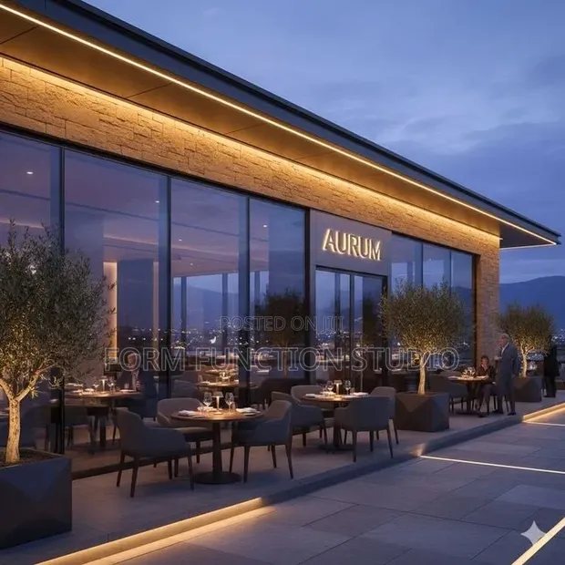 Restaurant Building Plan - Sightlines & Privacy Design - 1