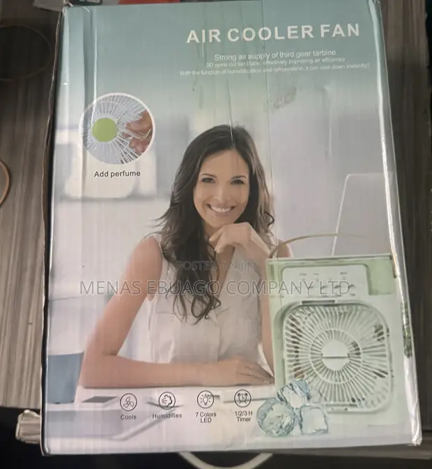 Air Cooler Fan with LED Light - 1
